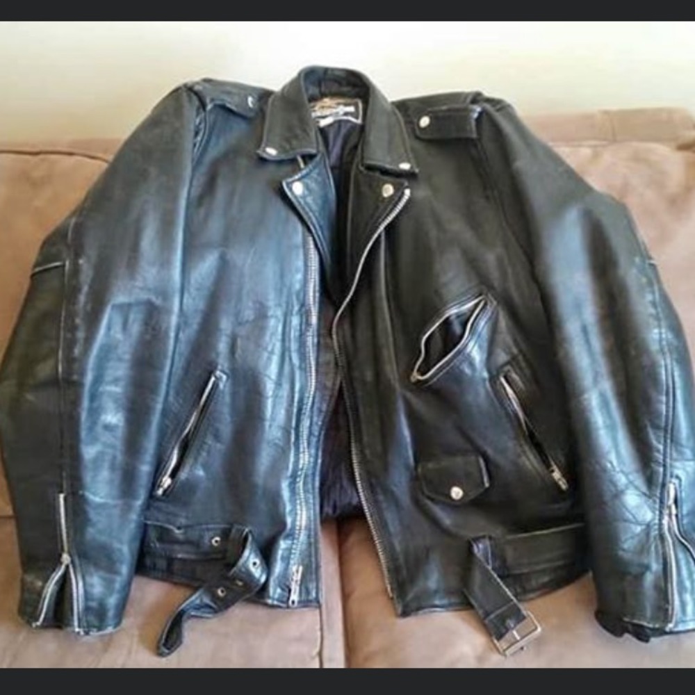 Vintage Leather Biker Jacket